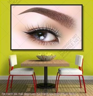 file tranh doi mat dep cuon hut tranh spa nghe thuat