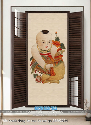 file tranh dong ho cau be om ga 29062024