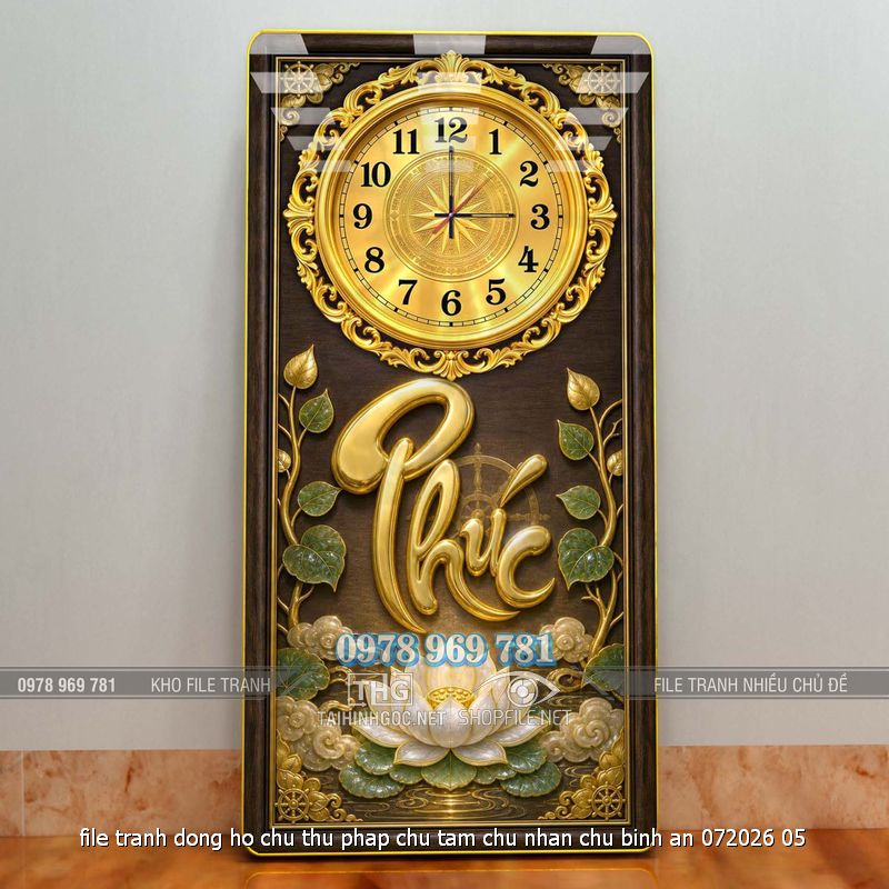 file tranh dong ho chu thu phap chu tam chu nhan chu binh an 072026 05