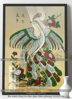 file tranh dong ho dan gian chim phuong 492025 ho