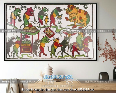 file tranh dong ho dan gian dam cuoi chuot 1552025 dat