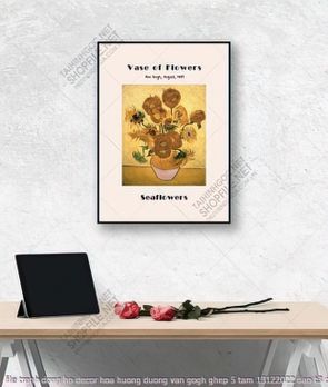file tranh dong ho decor hoa huong duong van gogh ghep 5 tam 13122022 dao t3