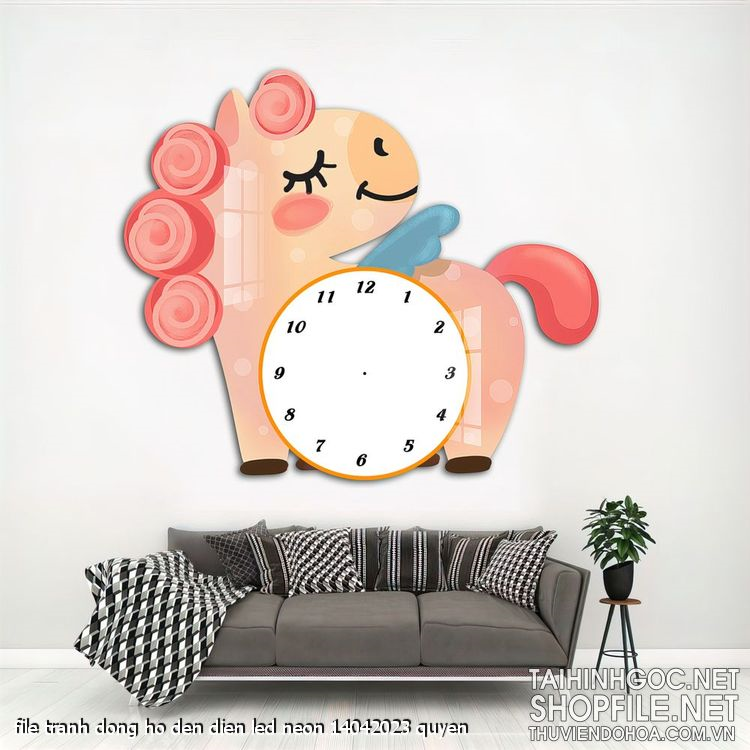 file tranh dong ho den dien led neon 14042023 quyen