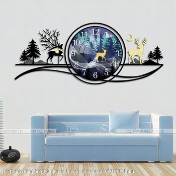 file tranh dong ho den dien led neon ghep huou 09012024 phu