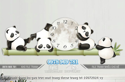 file tranh dong ho gau truc mat trang decor trang tri 16072024 vy