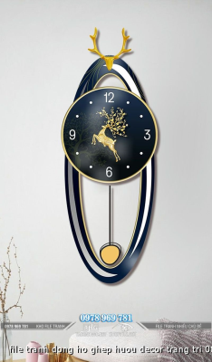 file tranh dong ho ghep huou decor trang tri 08082024 phu