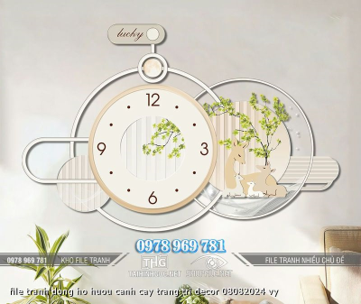 file tranh dong ho huou canh cay trang tri decor 08082024 vy
