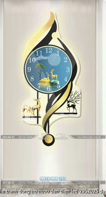 file tranh dong ho huou den dien led 2952025 dat