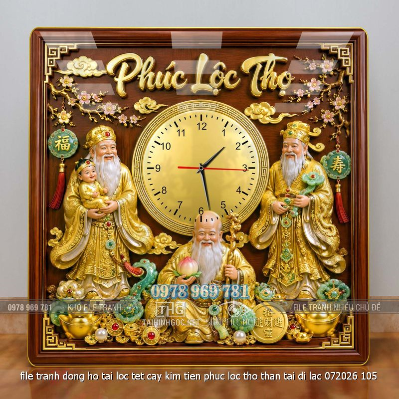 file tranh dong ho tai loc tet cay kim tien phuc loc tho than tai di lac 072026 105
