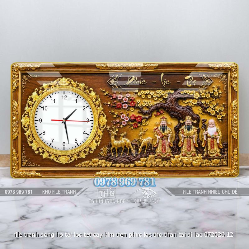 file tranh dong ho tai loc tet cay kim tien phuc loc tho than tai di lac 072026 12