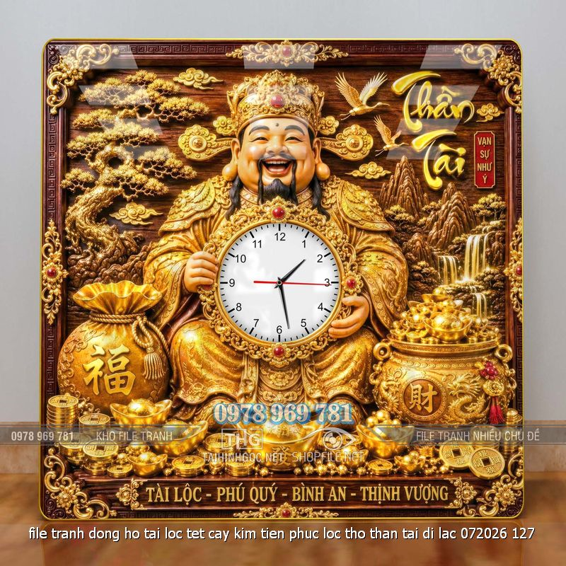 file tranh dong ho tai loc tet cay kim tien phuc loc tho than tai di lac 072026 127