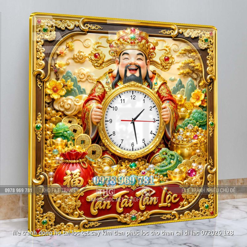 file tranh dong ho tai loc tet cay kim tien phuc loc tho than tai di lac 072026 128