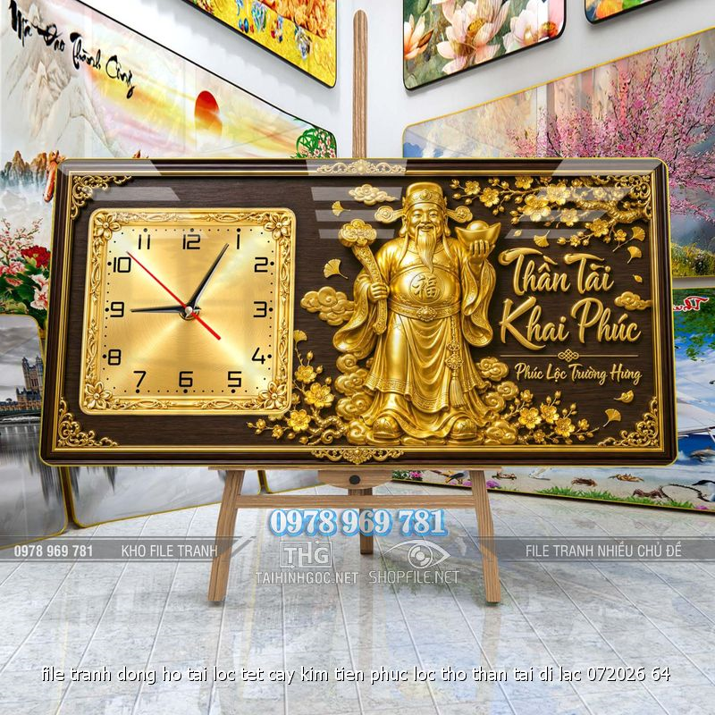 file tranh dong ho tai loc tet cay kim tien phuc loc tho than tai di lac 072026 64