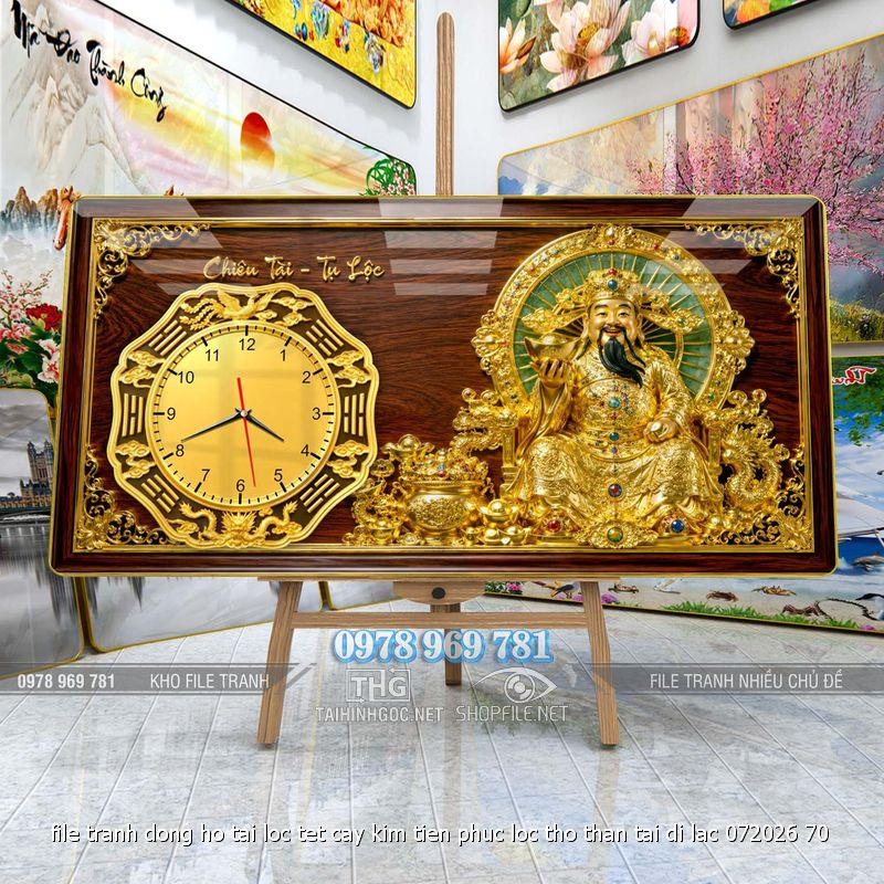 file tranh dong ho tai loc tet cay kim tien phuc loc tho than tai di lac 072026 70