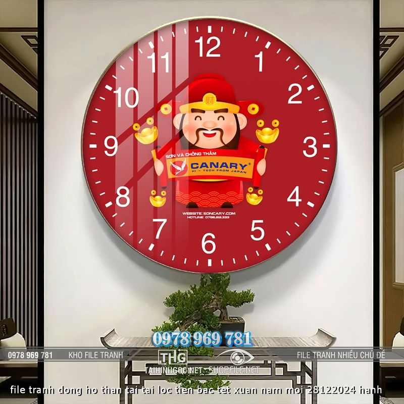 file tranh dong ho than tai tai loc tien bac tet xuan nam moi 28122024 hanh