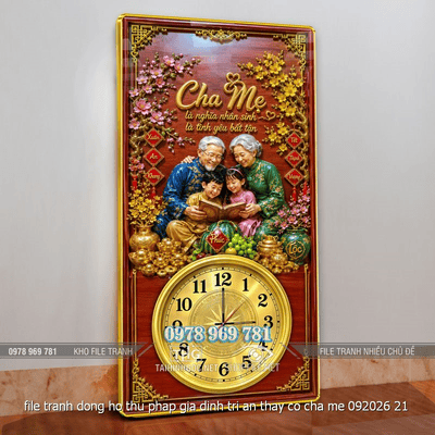 file tranh dong ho thu phap gia dinh tri an thay co cha me 092026 21