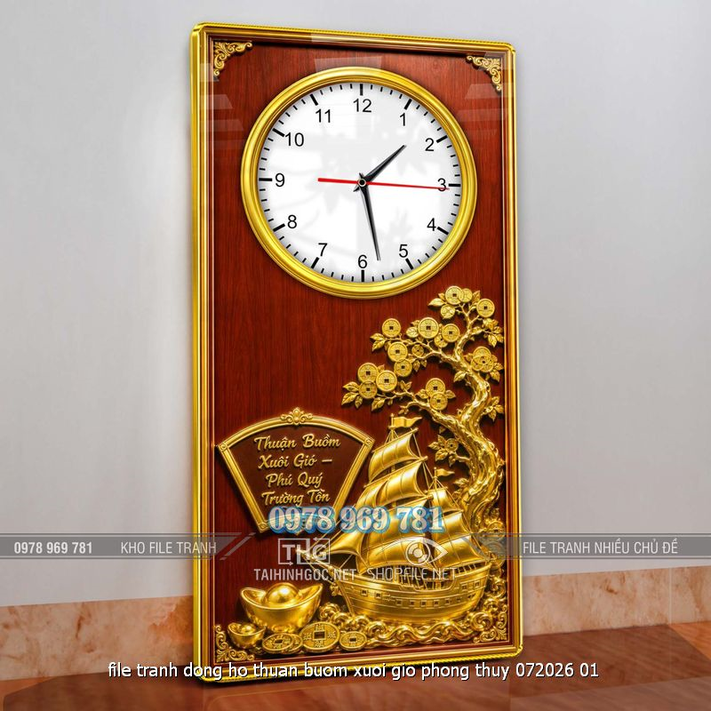 file tranh dong ho thuan buom xuoi gio phong thuy 072026 01