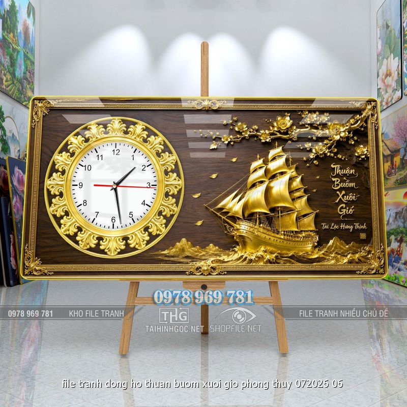 file tranh dong ho thuan buom xuoi gio phong thuy 072026 06