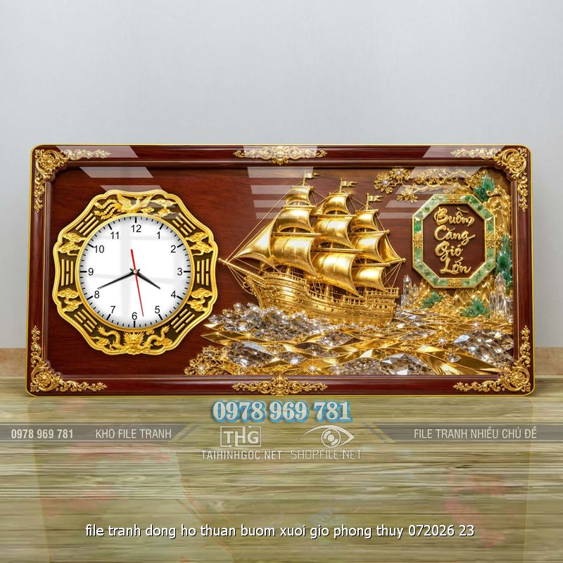 file tranh dong ho thuan buom xuoi gio phong thuy 072026 23