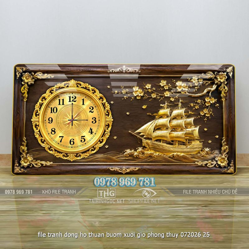 file tranh dong ho thuan buom xuoi gio phong thuy 072026 25