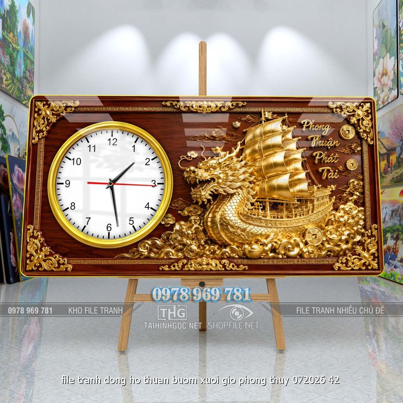file tranh dong ho thuan buom xuoi gio phong thuy 072026 42