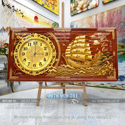 file tranh dong ho thuan buom xuoi gio phong thuy 092026 3