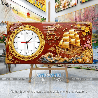 file tranh dong ho thuan buom xuoi gio phong thuy 092026 6