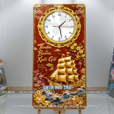 file tranh dong ho thuan buom xuoi gio phong thuy 092026 7