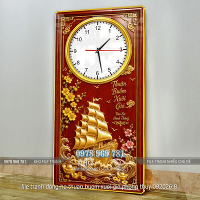 file tranh dong ho thuan buom xuoi gio phong thuy 092026 8