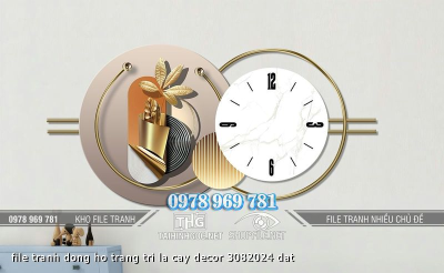 file tranh dong ho trang tri la cay decor 3082024 dat