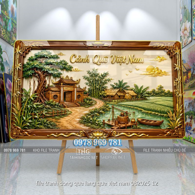 file tranh dong que lang que viet nam 082026 12