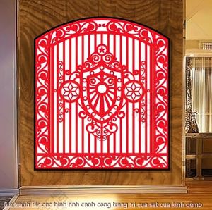 file tranh file cnc hinh anh canh cong trang tri cua sat cua kinh