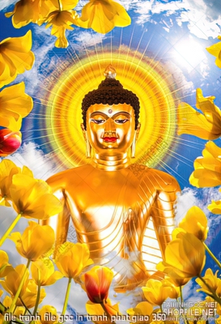 file tranh file goc in tranh phat giao 350