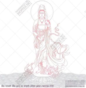 file tranh file goc in tranh phat giao canvas 008