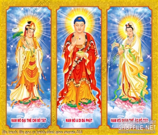 file tranh file goc in tranh phat giao canvas 016