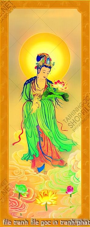 file tranh file goc in tranh phat giao canvas 019