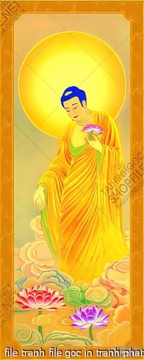 file tranh file goc in tranh phat giao canvas 020