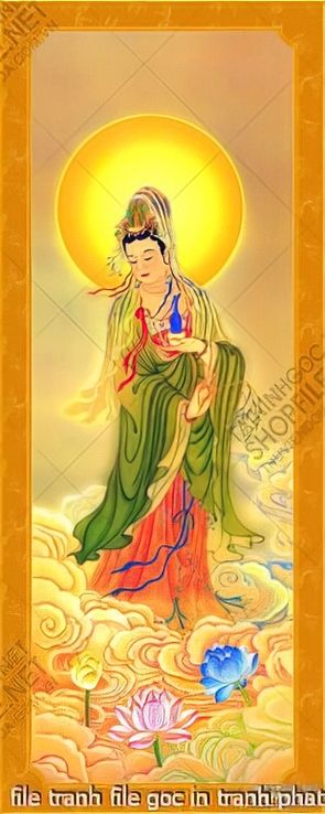 file tranh file goc in tranh phat giao canvas 021