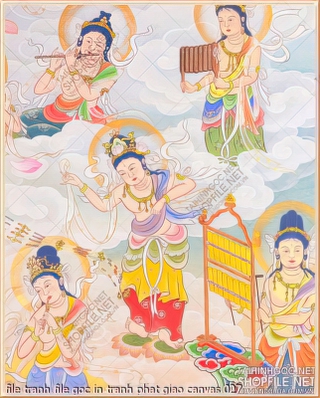 file tranh file goc in tranh phat giao canvas 027