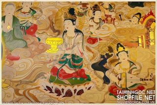 file tranh file goc in tranh phat giao canvas 029