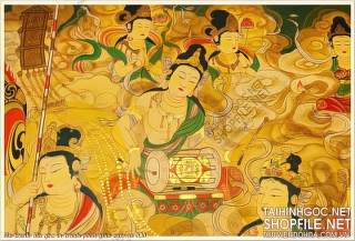 file tranh file goc in tranh phat giao canvas 030