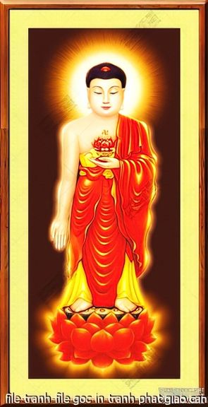 file tranh file goc in tranh phat giao canvas 034