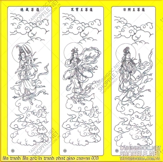 file tranh file goc in tranh phat giao canvas 038