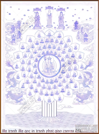 file tranh file goc in tranh phat giao canvas 041