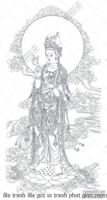 file tranh file goc in tranh phat giao canvas 043