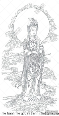 file tranh file goc in tranh phat giao canvas 044