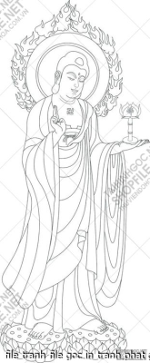 file tranh file goc in tranh phat giao canvas 046