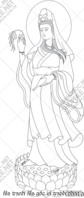 file tranh file goc in tranh phat giao canvas 048