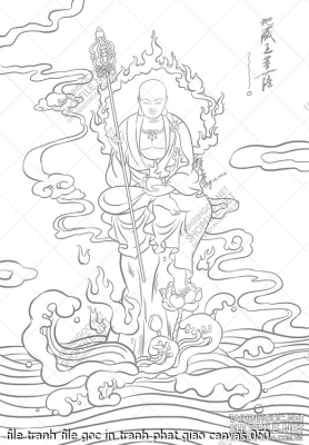 file tranh file goc in tranh phat giao canvas 050