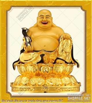 file tranh file goc in tranh phat giao canvas 057